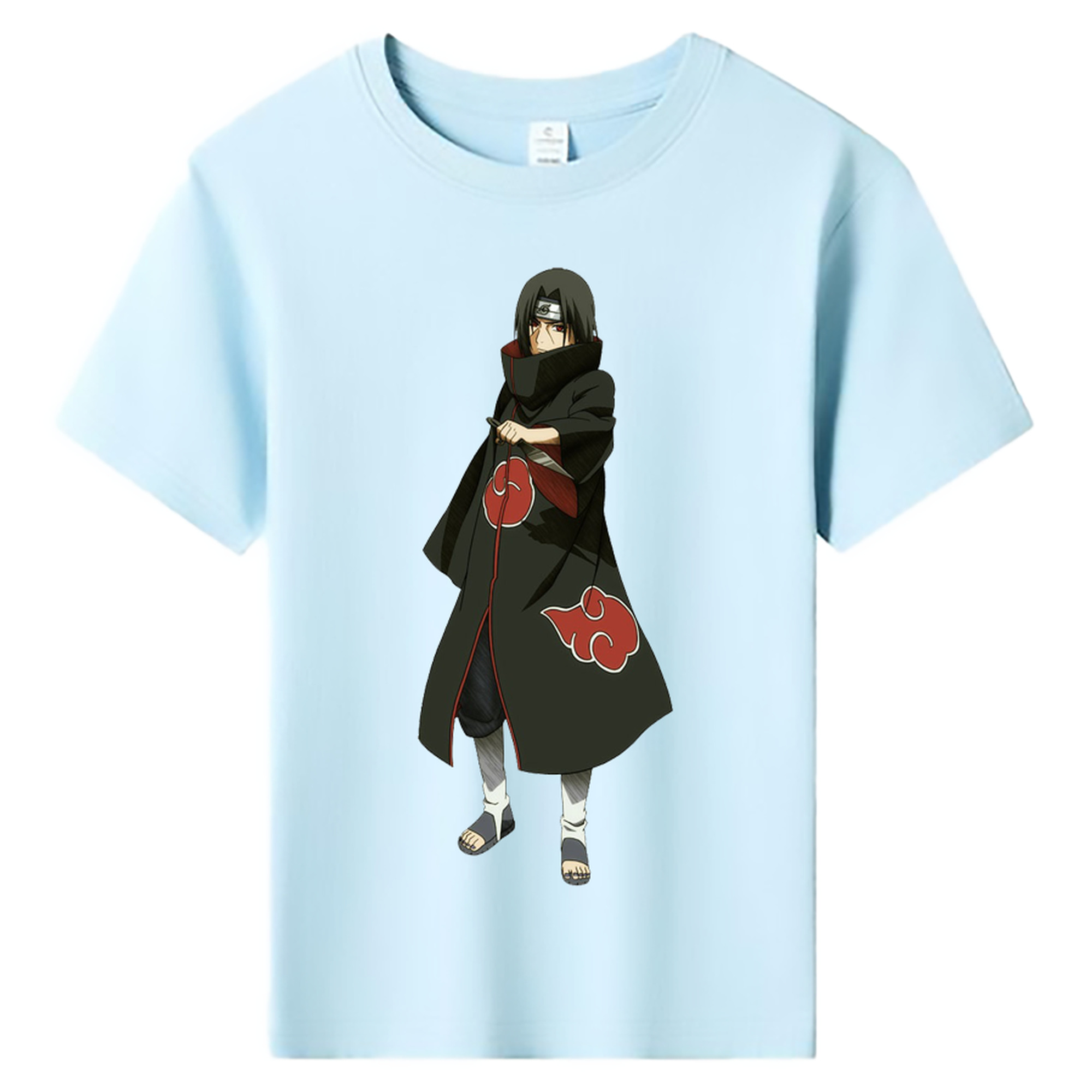（画像用） NARUTO -ナルト- うちは イタチ Uchiha Itachi 綿100％キッズTシャツ（フロントプリント）